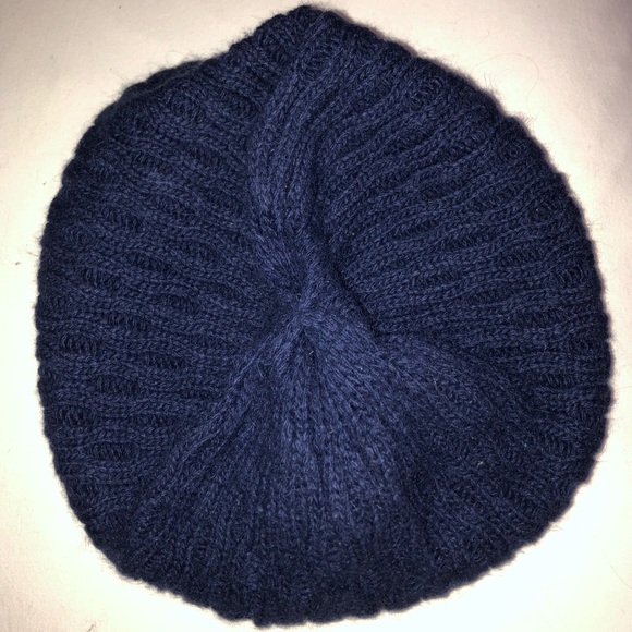 Aritzia Blue Knit Beret
